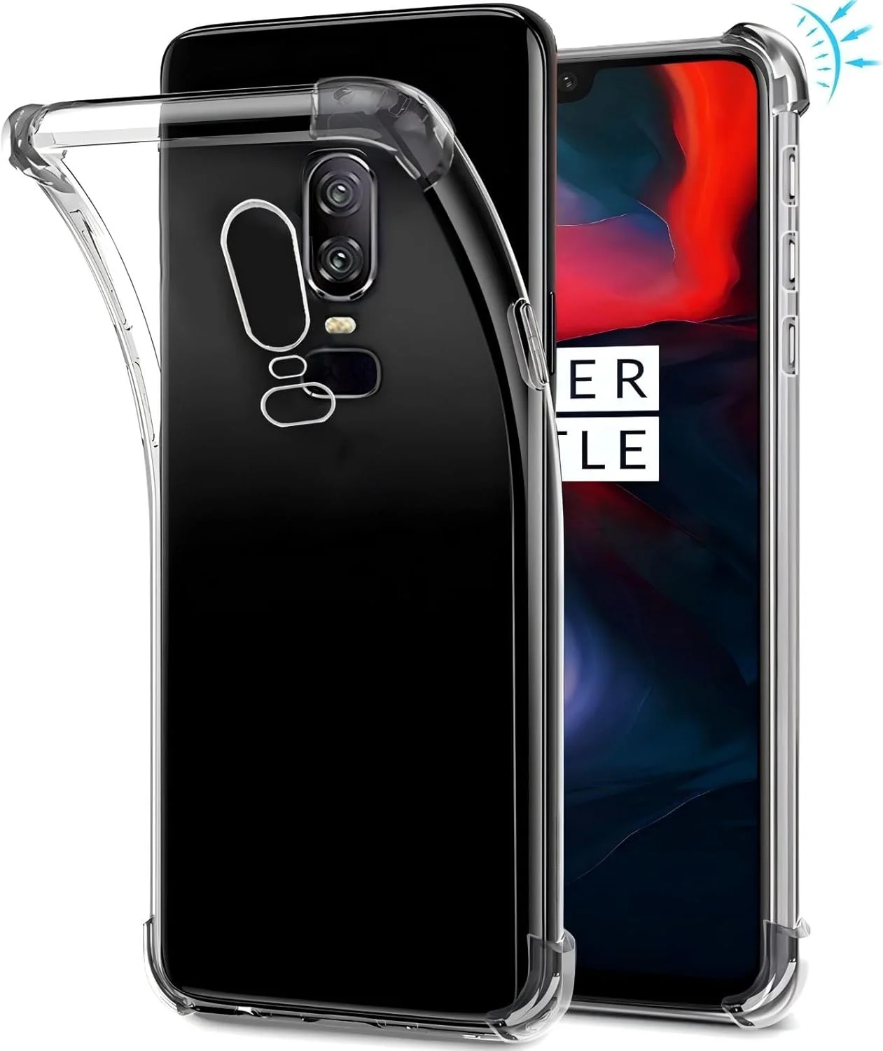 کاور شفاف یوستیا برای وان پلاس 6، کاور محافظ TPU نرم و ضخیم با چهار گوشه تقویت شده کاور شفاف یوستیا برای وان پلاس 6، کاور محافظ TPU نرم و ضخیم با چهار گوشه تقویت شده