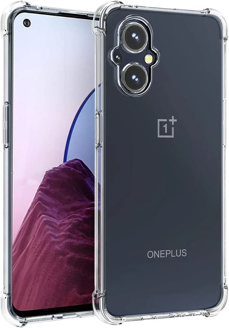 کاور محافظ EMODIL برای گوشی های OnePlus Nord N20 / Oppo Reno 7 Z 5G / Reno 7 Lite، با پشت شفاف، ضربه گیر هوا، سیلیکون نرم، ضد ضربه، ضد خش، محافظ گوشه ها
