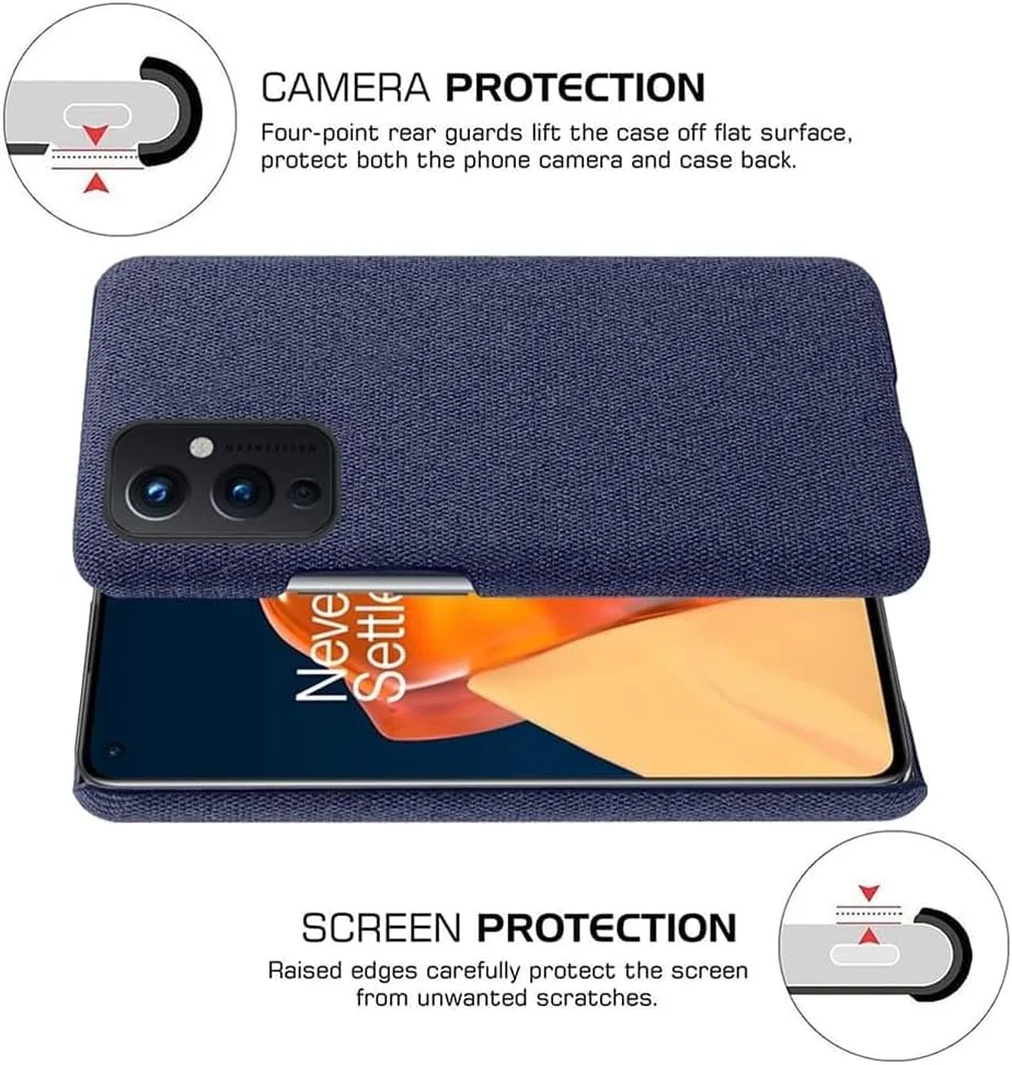 کاور محافظ گوشی وان پلاس 9 مدل TPU نرم با پایه نگهدارنده، سرمه ای