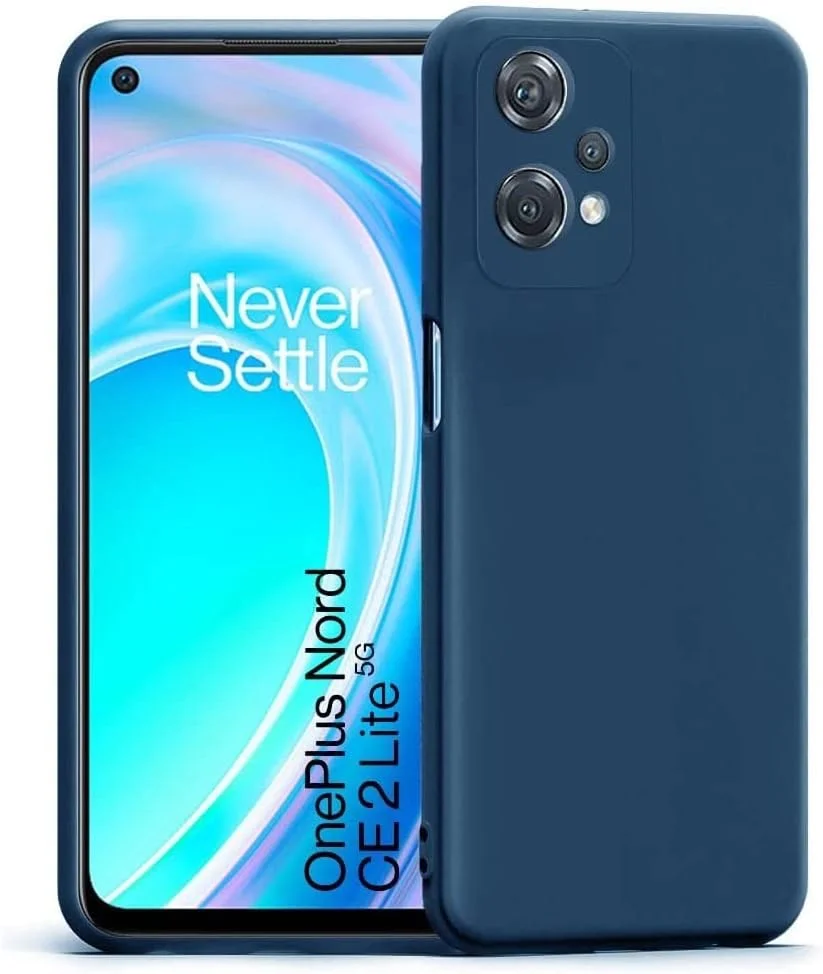کاور محافظ نازک TPU مناسب برای گوشی OnePlus Nord CE 2 Lite 5G، با محافظت از دوربین، ضد خش، باریک و انعطاف پذیر (آبی)