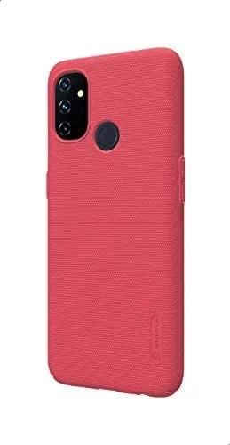قاب محافظ Nillkin Super Frosted Shield برای OnePlus 9R – کاور پشتی محافظ باریک و مات ضد لغزش با مقاومت در برابر خراش و برش های دقیق – قرمز