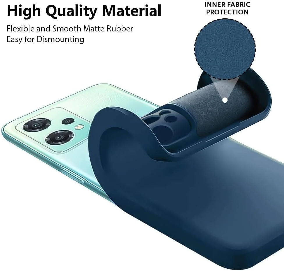 کاور محافظ نازک TPU مناسب برای گوشی OnePlus Nord CE 2 Lite 5G، با محافظت از دوربین، ضد خش، باریک و انعطاف پذیر (آبی)