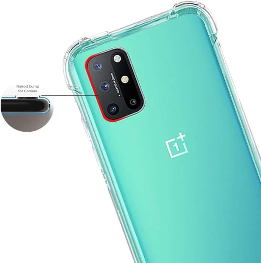 کاور محافظ گوشی مارگون برای وان پلاس 8T، TPU، ضربه گیر گوشه با بالشتک هوا، ضد لغزش، انعطاف پذیر (وان پلاس 8T، شفاف)