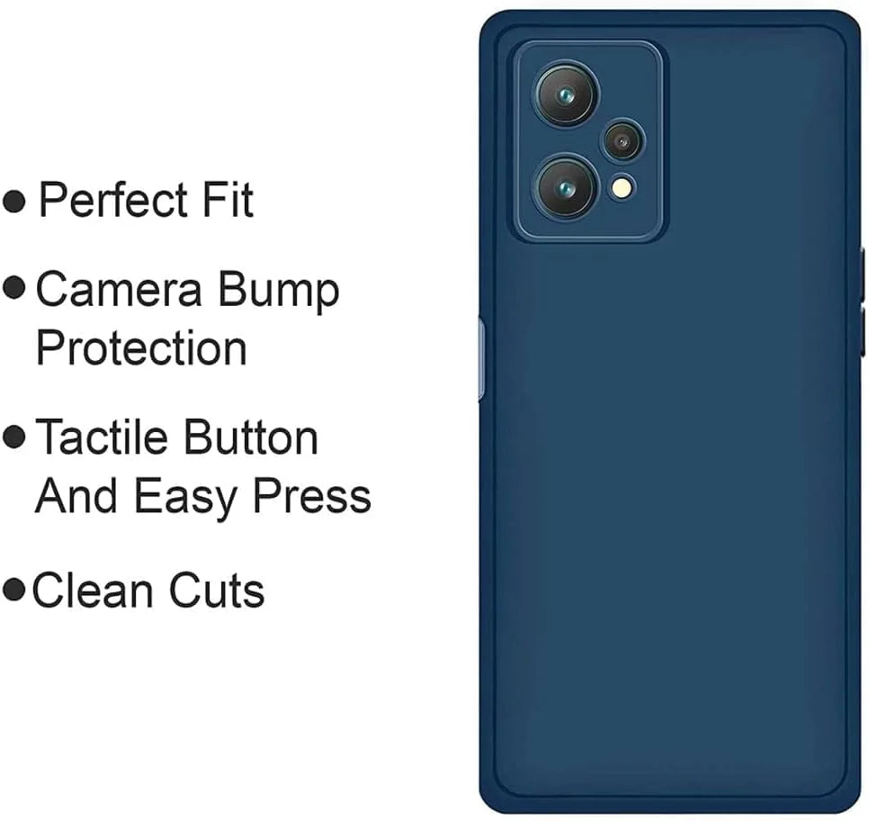 کاور محافظ نازک TPU مناسب برای گوشی OnePlus Nord CE 2 Lite 5G، با محافظت از دوربین، ضد خش، باریک و انعطاف پذیر (آبی)