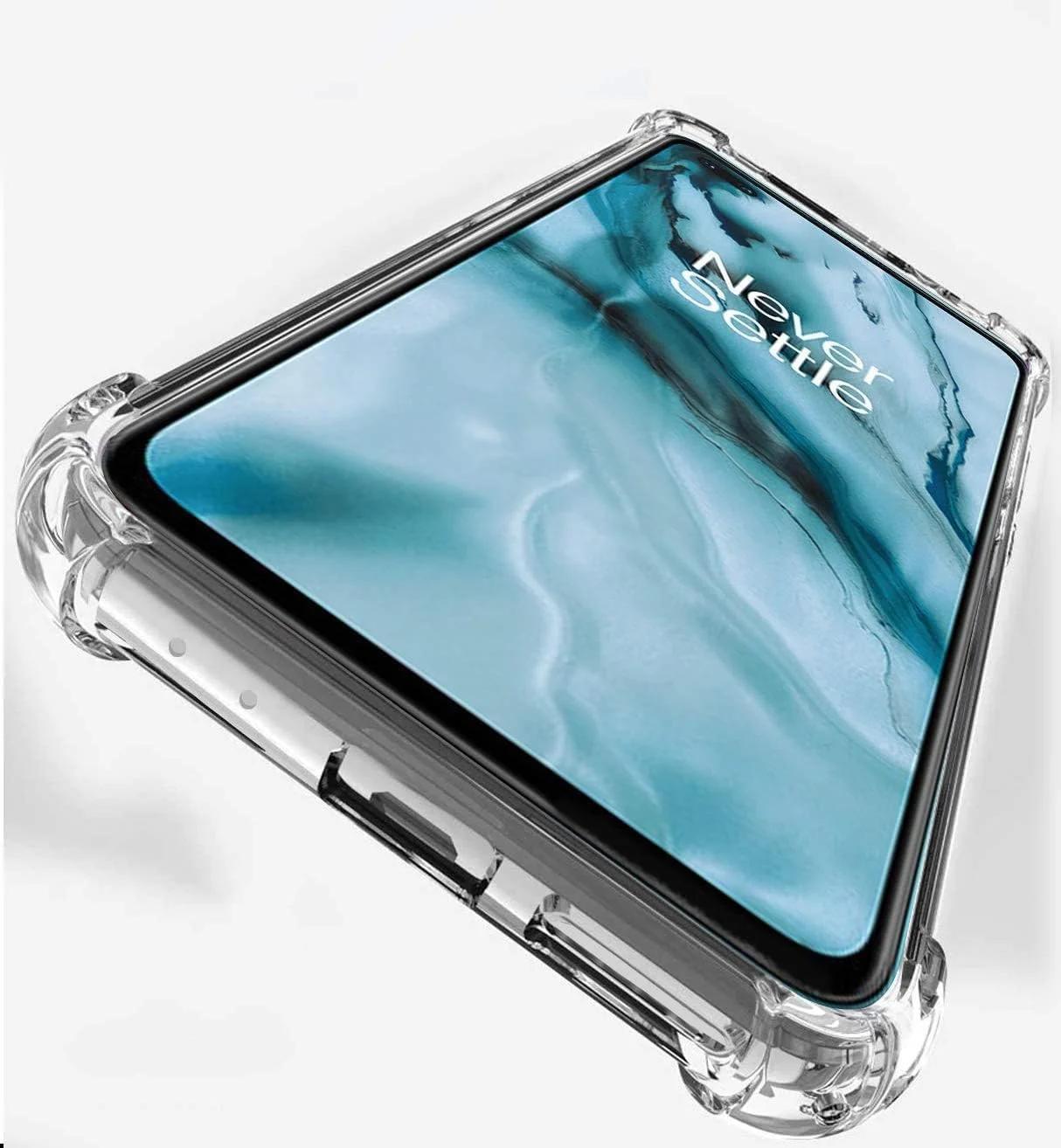 قاب محافظ گوشی نورد 5G، قاب نورد شفاف با گوشه های تقویت شده، ساخته شده از TPU منعطف و مقاوم در برابر ضربه، مناسب برای گوشی نورد (شفاف)