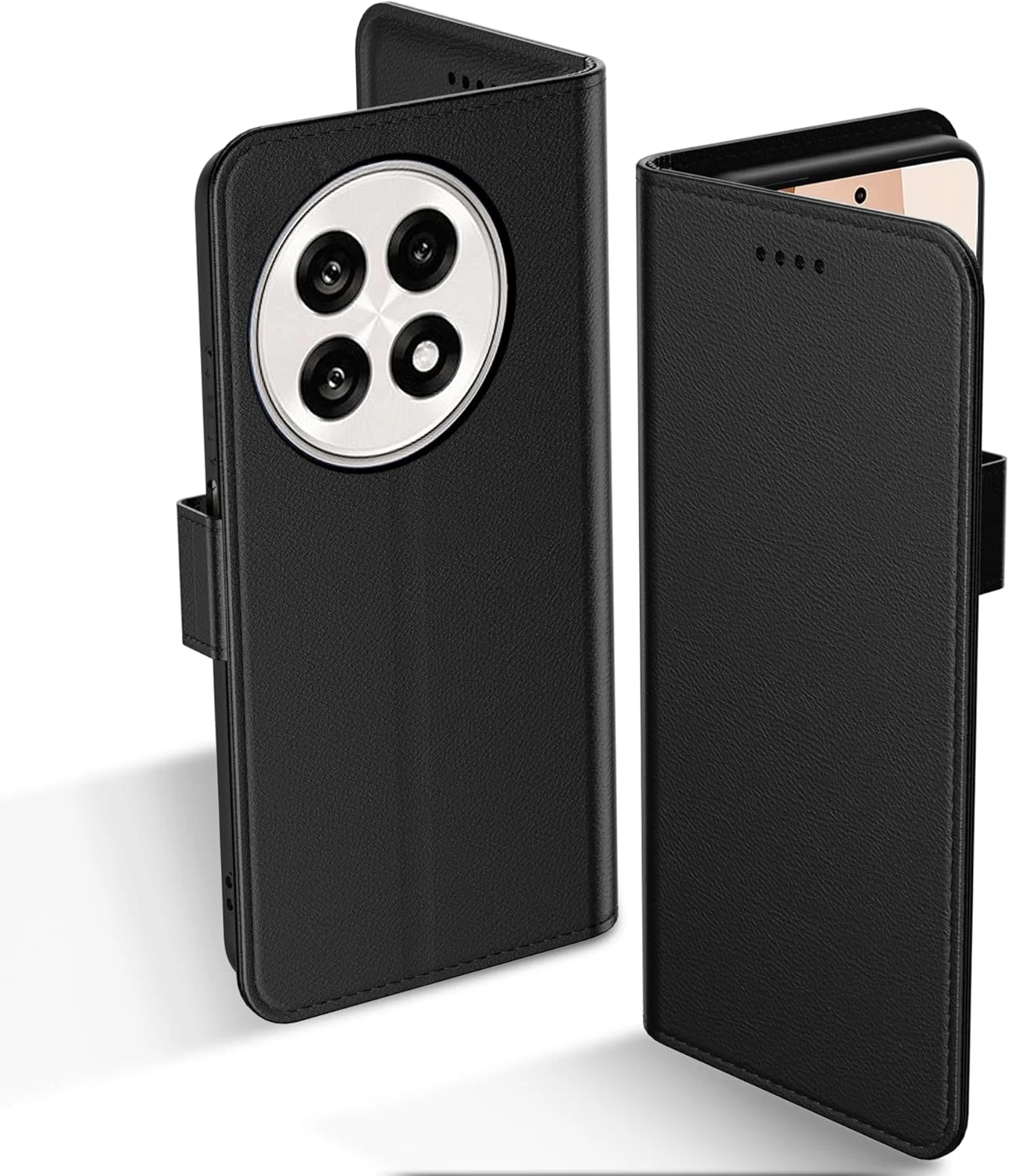 کاور محافظ چرمی ممتاز Aiziki Oneplus 13R، تاشو، مکش مغناطیسی، ضد افتادن، دارای جای کارت - مشکی کاور محافظ چرمی ممتاز Aiziki Oneplus 13R، تاشو، مکش مغناطیسی، ضد افتادن، دارای جای کارت - مشکی