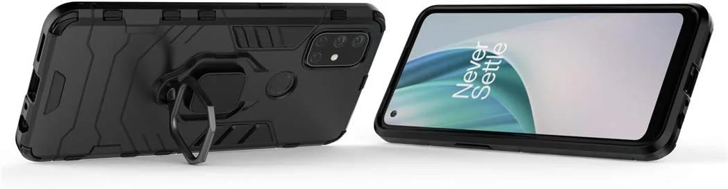 قاب محافظ گوشی مایجین سازگار با وانپلاس نورد N10، دارای حلقه فلزی، استند و ضربهگیر (قابل استفاده با هولدر مغناطیسی خودرو)، پوشش مقاوم دولایه برای وانپلاس نورد N10 (مشکی) قاب محافظ گوشی مایجین سازگار با وانپلاس نورد N10، دارای حلقه فلزی، استند و ضربهگیر (قابل استفاده با هولدر مغناطیسی خودرو)، پوشش مقاوم دولایه برای وانپلاس نورد N10 (مشکی)