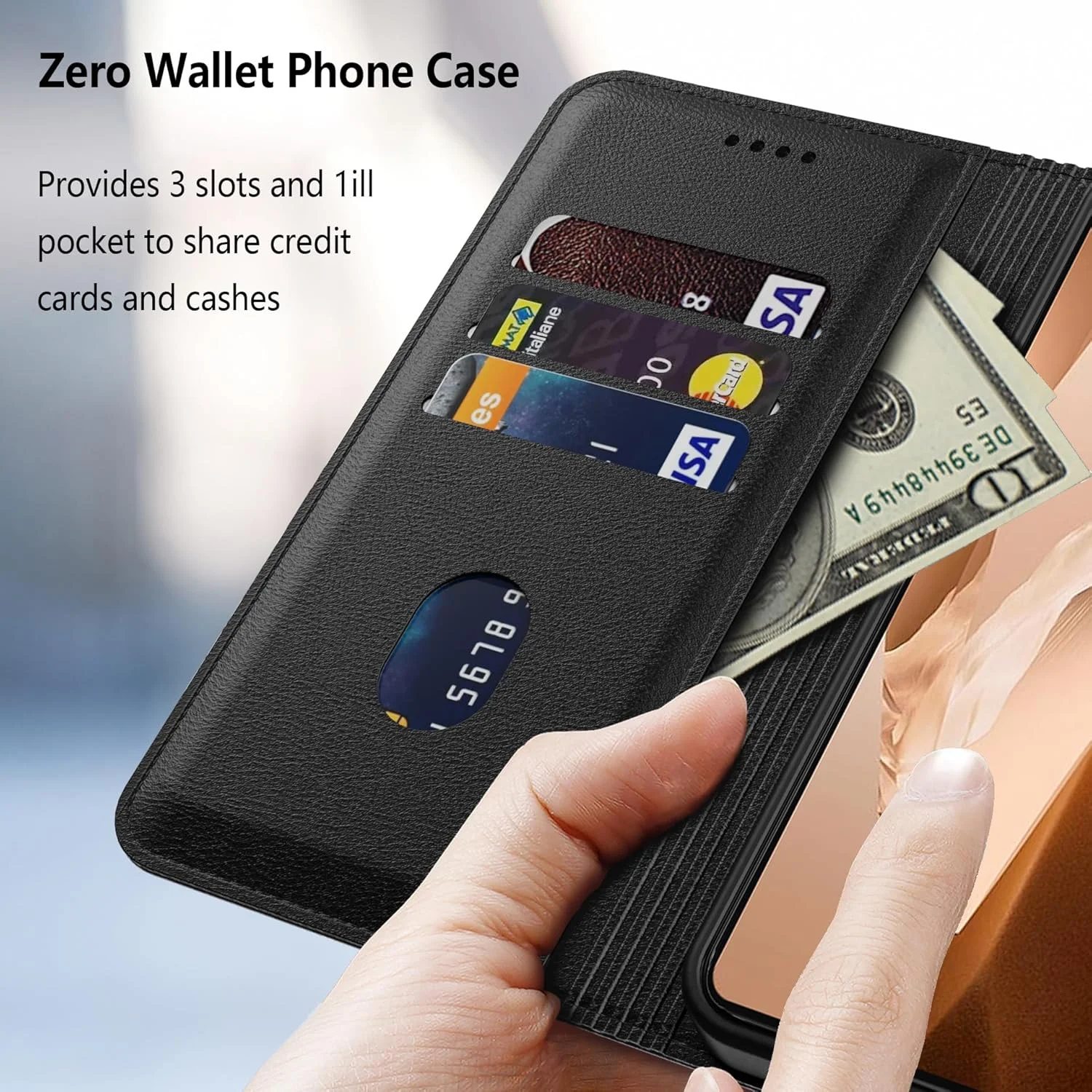 کاور محافظ چرمی ممتاز Aiziki Oneplus 13R، تاشو، مکش مغناطیسی، ضد افتادن، دارای جای کارت - مشکی کاور محافظ چرمی ممتاز Aiziki Oneplus 13R، تاشو، مکش مغناطیسی، ضد افتادن، دارای جای کارت - مشکی