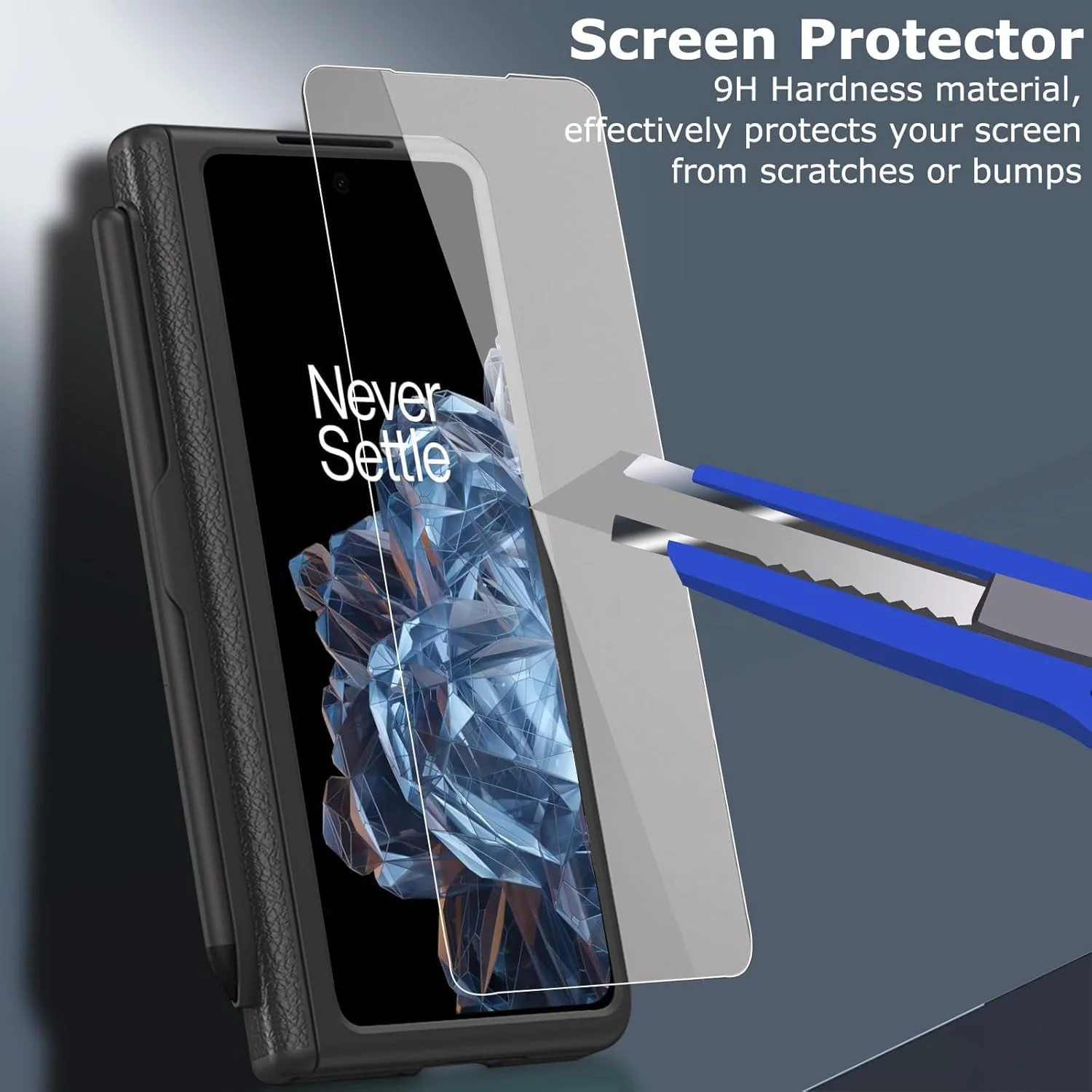 قاب محافظ گوشی وان پلاس اوپن 2023 به همراه قلم و جای قلم، روکش چرمی PU لوکس، با محافظت از لولا، محافظ صفحه نمایش داخلی، پایه نگهدارنده، طراحی فراگیر، مشکی قاب محافظ گوشی وان پلاس اوپن 2023 به همراه قلم و جای قلم، روکش چرمی PU لوکس، با محافظت از لولا، محافظ صفحه نمایش داخلی، پایه نگهدارنده، طراحی فراگیر، مشکی