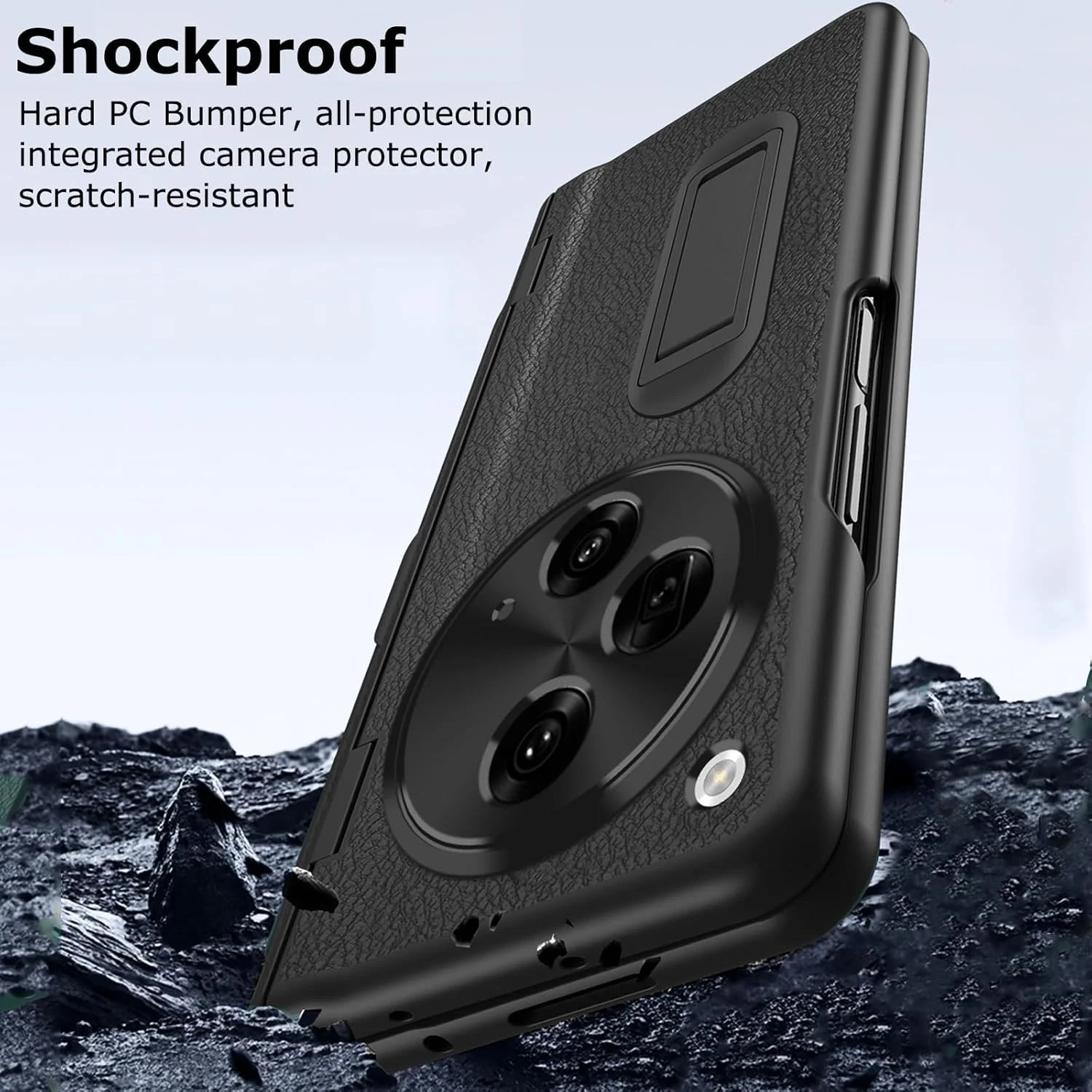 قاب محافظ گوشی وان پلاس اوپن 2023 به همراه قلم و جای قلم، روکش چرمی PU لوکس، با محافظت از لولا، محافظ صفحه نمایش داخلی، پایه نگهدارنده، طراحی فراگیر، مشکی قاب محافظ گوشی وان پلاس اوپن 2023 به همراه قلم و جای قلم، روکش چرمی PU لوکس، با محافظت از لولا، محافظ صفحه نمایش داخلی، پایه نگهدارنده، طراحی فراگیر، مشکی