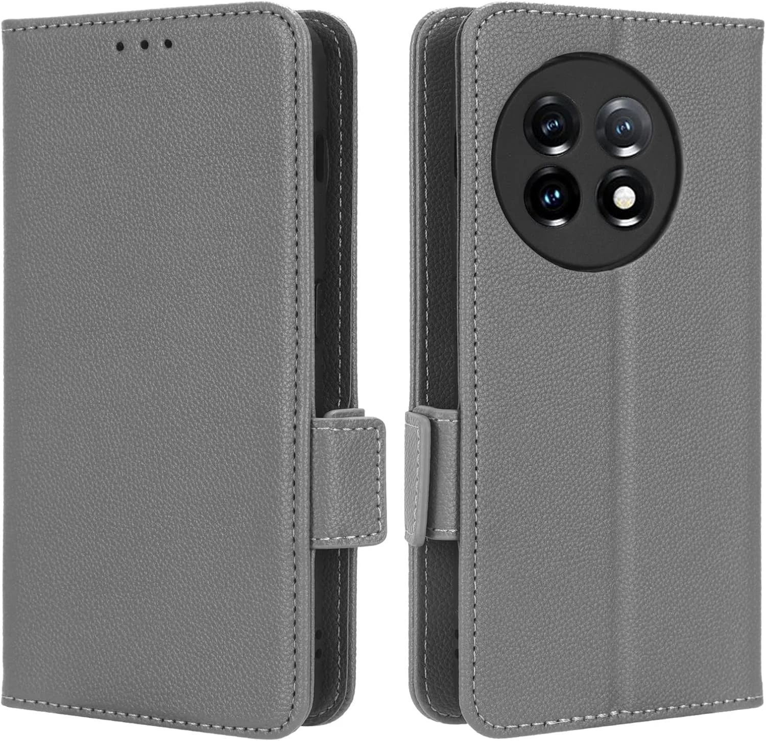 کاور گوشی OnePlus 11، با جای کارت و پول، بسیار باریک، روکش چرمی، دارای استند و قفل مغناطیسی، کیف پول چرمی TPU برای OnePlus 11 (خاکستری) کاور گوشی OnePlus 11، با جای کارت و پول، بسیار باریک، روکش چرمی، دارای استند و قفل مغناطیسی، کیف پول چرمی TPU برای OnePlus 11 (خاکستری)