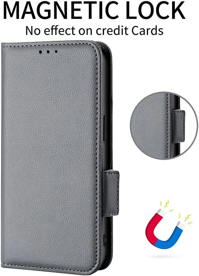 کاور گوشی OnePlus 11، با جای کارت و پول، بسیار باریک، روکش چرمی، دارای استند و قفل مغناطیسی، کیف پول چرمی TPU برای OnePlus 11 (خاکستری) کاور گوشی OnePlus 11، با جای کارت و پول، بسیار باریک، روکش چرمی، دارای استند و قفل مغناطیسی، کیف پول چرمی TPU برای OnePlus 11 (خاکستری)