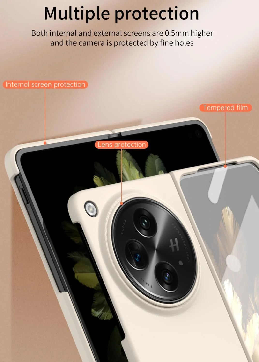 کاور باریک Gruattreay سازگار با OnePlus Open/Oppo Find N3، دارای محافظ صفحه نمایش داخلی، پوشش محافظ PC مات و فوق العاده نازک برای OnePlus Open/Oppo Find N3 2023 (مشکی) کاور باریک Gruattreay سازگار با OnePlus Open/Oppo Find N3، دارای محافظ صفحه نمایش داخلی، پوشش محافظ PC مات و فوق العاده نازک برای OnePlus Open/Oppo Find N3 2023 (مشکی)