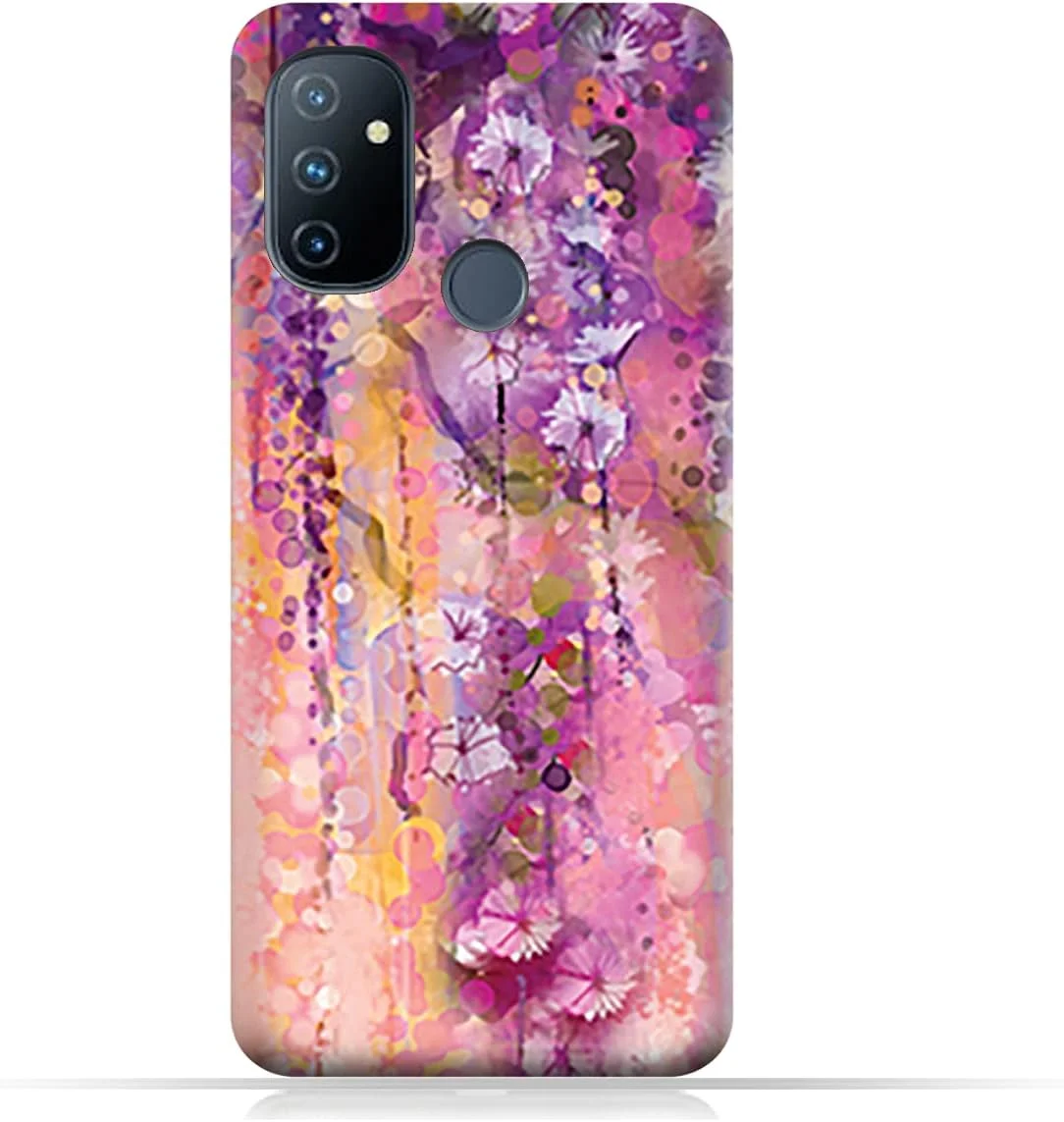 کاور محافظ گوشی موبایل AMC Design از جنس TPU مناسب برای وان پلاس نورد N100 با طرح گل های بنفش هنری کاور محافظ گوشی موبایل AMC Design از جنس TPU مناسب برای وان پلاس نورد N100 با طرح گل های بنفش هنری