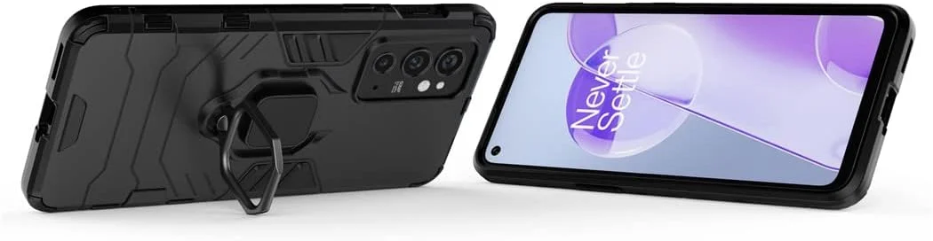 قاب محافظ گوشی موبایل میجین سازگار با وان پلاس 9RT 5G، با حلقه فلزی و استند، پوشش دو لایه مقاوم (مشکی) قاب محافظ گوشی موبایل میجین سازگار با وان پلاس 9RT 5G، با حلقه فلزی و استند، پوشش دو لایه مقاوم (مشکی)