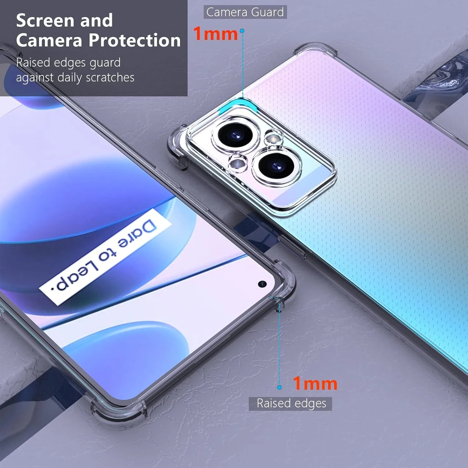 کاور محافظ ژله ای شفاف مناسب برای گوشی اوپو A96 5G / اوپو Reno 7Z / وان پلاس Nord N20، ضربه گیر TPU با محافظت از دوربین و گوشه های تقویت شده کاور محافظ ژله ای شفاف مناسب برای گوشی اوپو A96 5G / اوپو Reno 7Z / وان پلاس Nord N20، ضربه گیر TPU با محافظت از دوربین و گوشه های تقویت شده