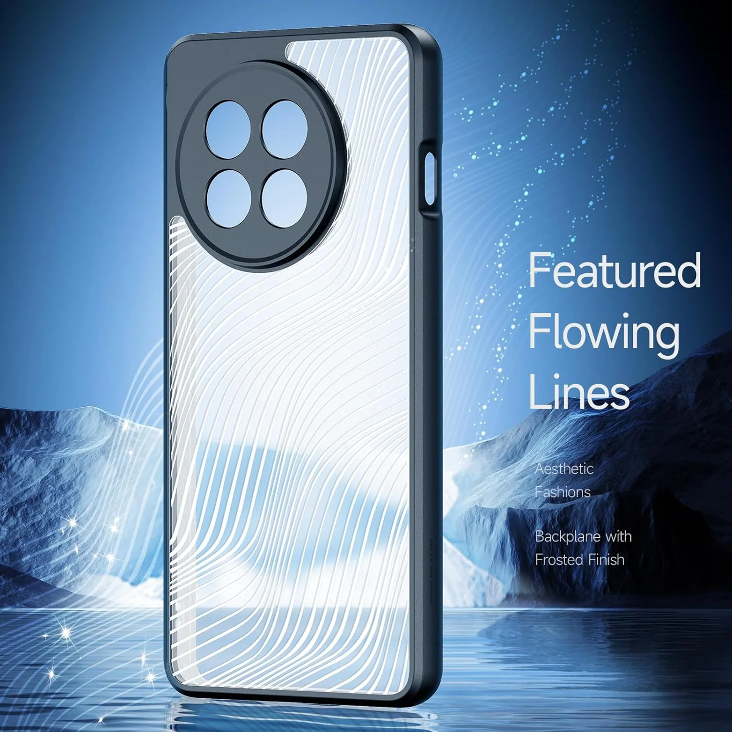 قاب محافظ گوشی وان پلاس 13R، قاب ضربه گیر نیمه شفاف مات با پوشش دوربین، باریک و مقاوم در برابر سقوط