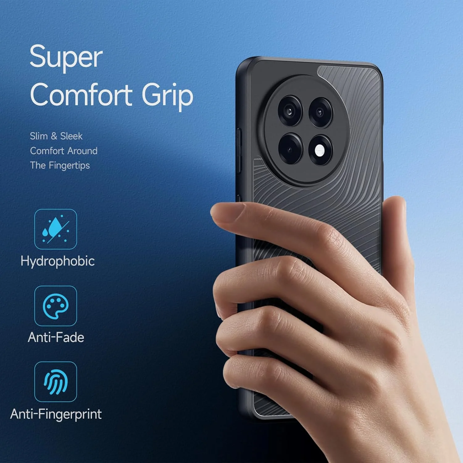 قاب محافظ گوشی وان پلاس 13R، قاب ضربه گیر نیمه شفاف مات با پوشش دوربین، باریک و مقاوم در برابر سقوط