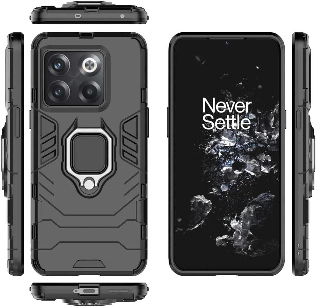 قاب محافظ گوشی موبایل میجین سازگار با وان پلاس 10T 5G، دارای حلقه فلزی و استند، پوشش دولایه مقاوم (مشکی) قاب محافظ گوشی موبایل میجین سازگار با وان پلاس 10T 5G، دارای حلقه فلزی و استند، پوشش دولایه مقاوم (مشکی)