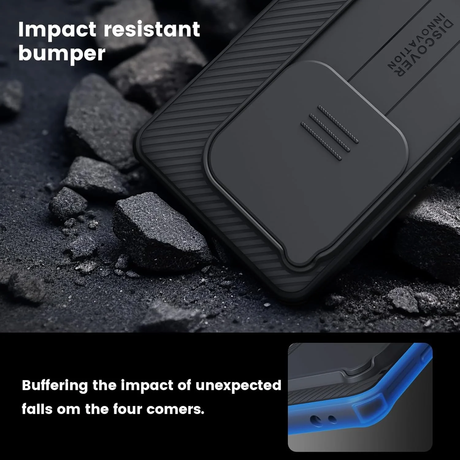 قاب محافظ گوشی وان پلاس 12 5G مدل TERRIFI با محافظ لنز کشویی دوربین، محافظت درجه نظامی، باریک و سبک، ضد ضربه، قاب محافظ ضد دید، محافظت 360 درجه کامل، مشکی قاب محافظ گوشی وان پلاس 12 5G مدل TERRIFI با محافظ لنز کشویی دوربین، محافظت درجه نظامی، باریک و سبک، ضد ضربه، قاب محافظ ضد دید، محافظت 360 درجه کامل، مشکی