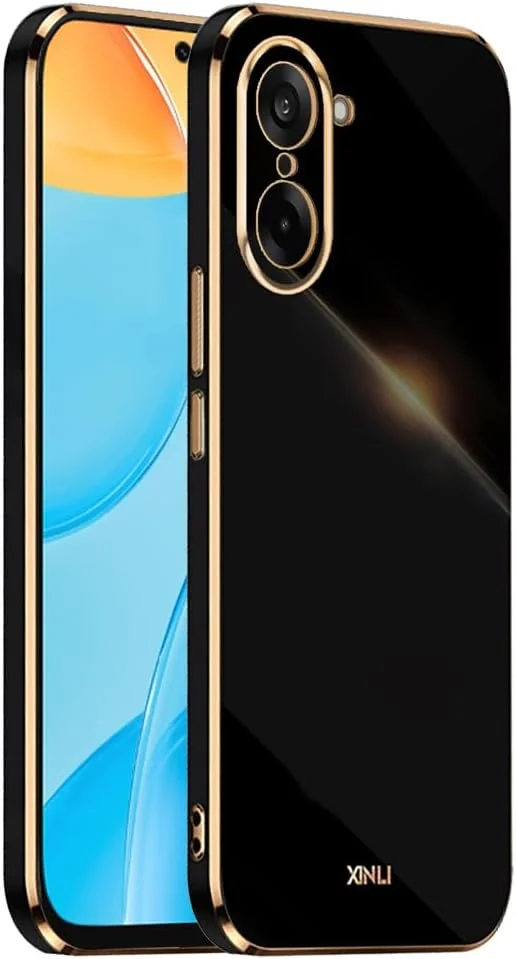 قاب گوشی موبایل با فریم آبکاری شده EASSGU برای OnePlus Nord CE 5 5G / OnePlus Nord CE5 5G (6.77 اینچ)، قاب محافظ سیلیکونی TPU نرم - مشکی قاب گوشی موبایل با فریم آبکاری شده EASSGU برای OnePlus Nord CE 5 5G / OnePlus Nord CE5 5G (6.77 اینچ)، قاب محافظ سیلیکونی TPU نرم - مشکی