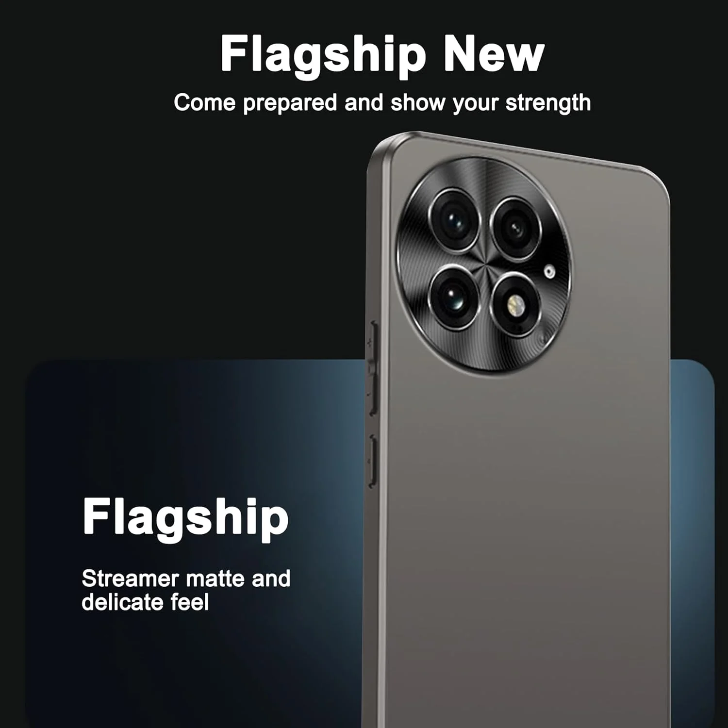 قاب محافظ گوشی وان پلاس 13، [محافظت کامل از دوربین] [ضد زردی] [محافظت نظامی] ضد ضربه و باریک - خاکستری تیره