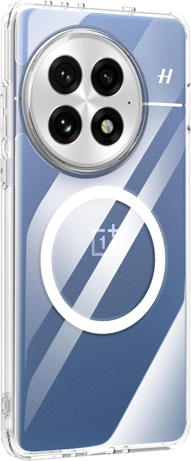 کاور آهنربایی جوپوی برای وان پلاس 13، سازگار با مگسیف، کاور سخت PC شفاف + کاور نرم TPU – شفاف کاور آهنربایی جوپوی برای وان پلاس 13، سازگار با مگسیف، کاور سخت PC شفاف + کاور نرم TPU – شفاف