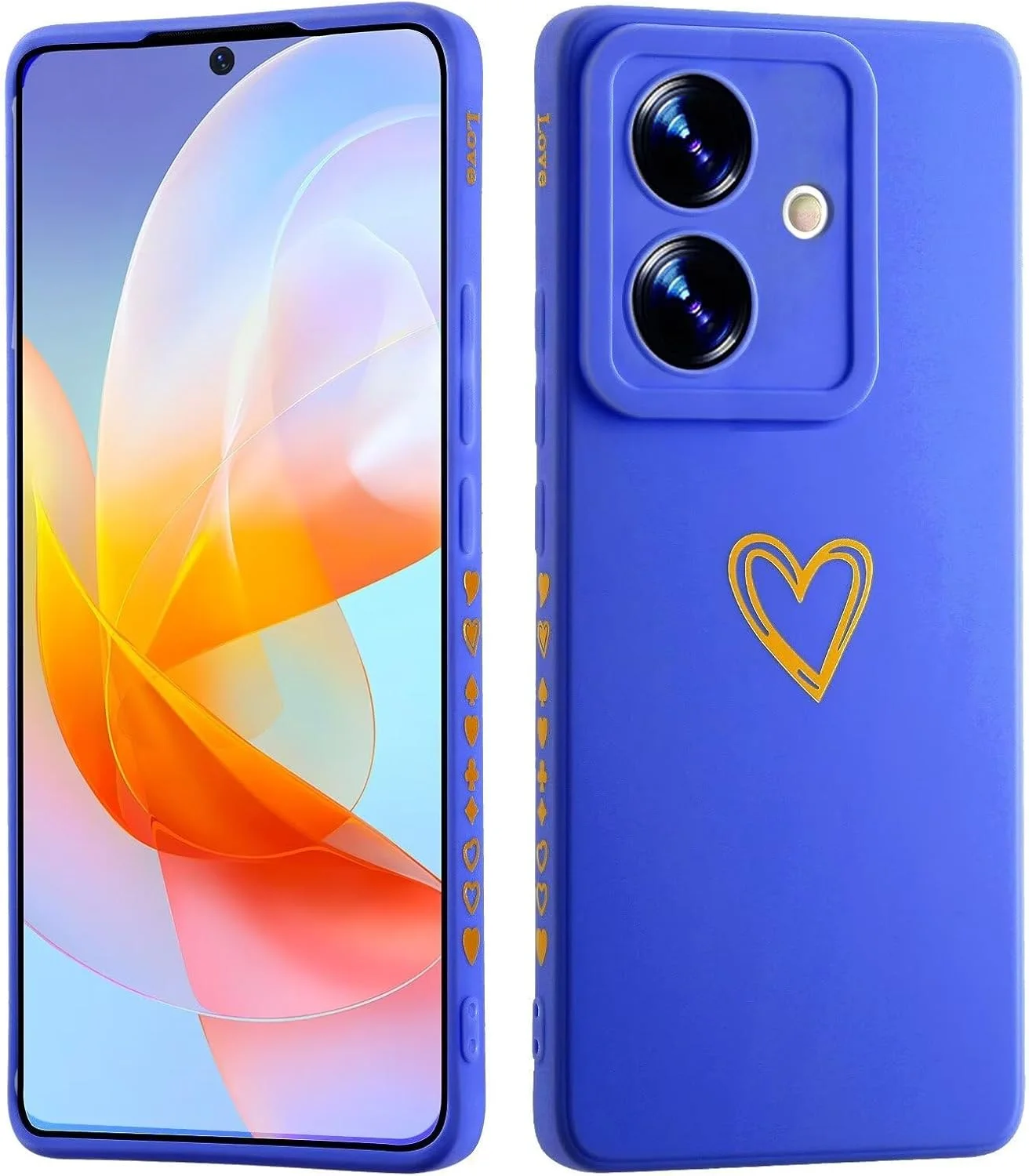 قاب محافظ طرح قلب طلایی LENGRACE برای گوشی وان پلاس نورد CE3 Lite 5G، قاب سیلیکونی TPU ضد ضربه با طرح قلب طلایی برای دختران و بانوان - سرمه ای قاب محافظ طرح قلب طلایی LENGRACE برای گوشی وان پلاس نورد CE3 Lite 5G، قاب سیلیکونی TPU ضد ضربه با طرح قلب طلایی برای دختران و بانوان - سرمه ای