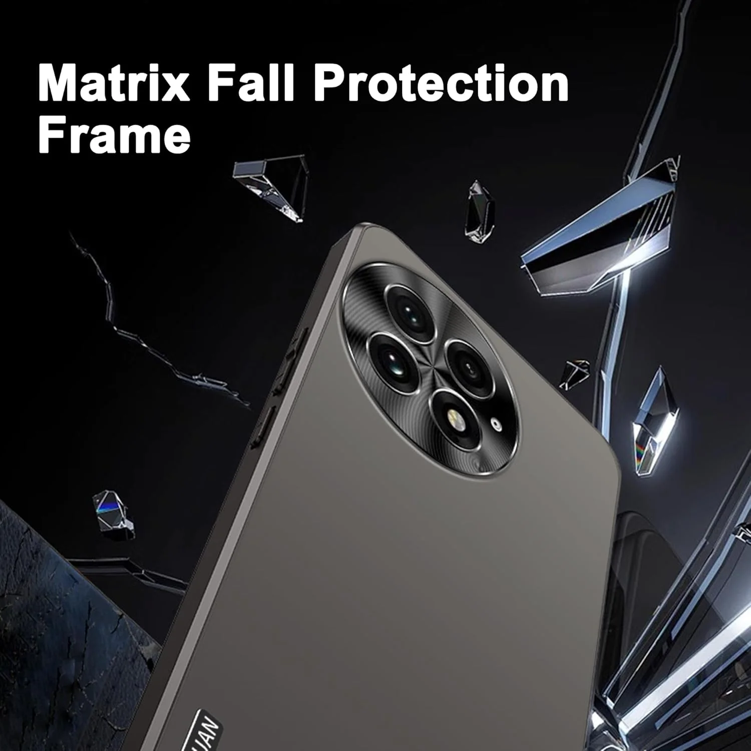 قاب محافظ گوشی وان پلاس 13، [محافظت کامل از دوربین] [ضد زردی] [محافظت نظامی] ضد ضربه و باریک - خاکستری تیره