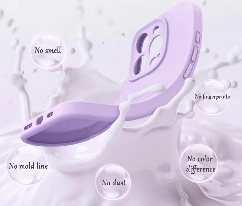 قاب گوشی CooLoly برای OnePlus 8T، پوشش محافظ نرم (بنفش روشن، OnePlus 8T 6.55 اینچ)