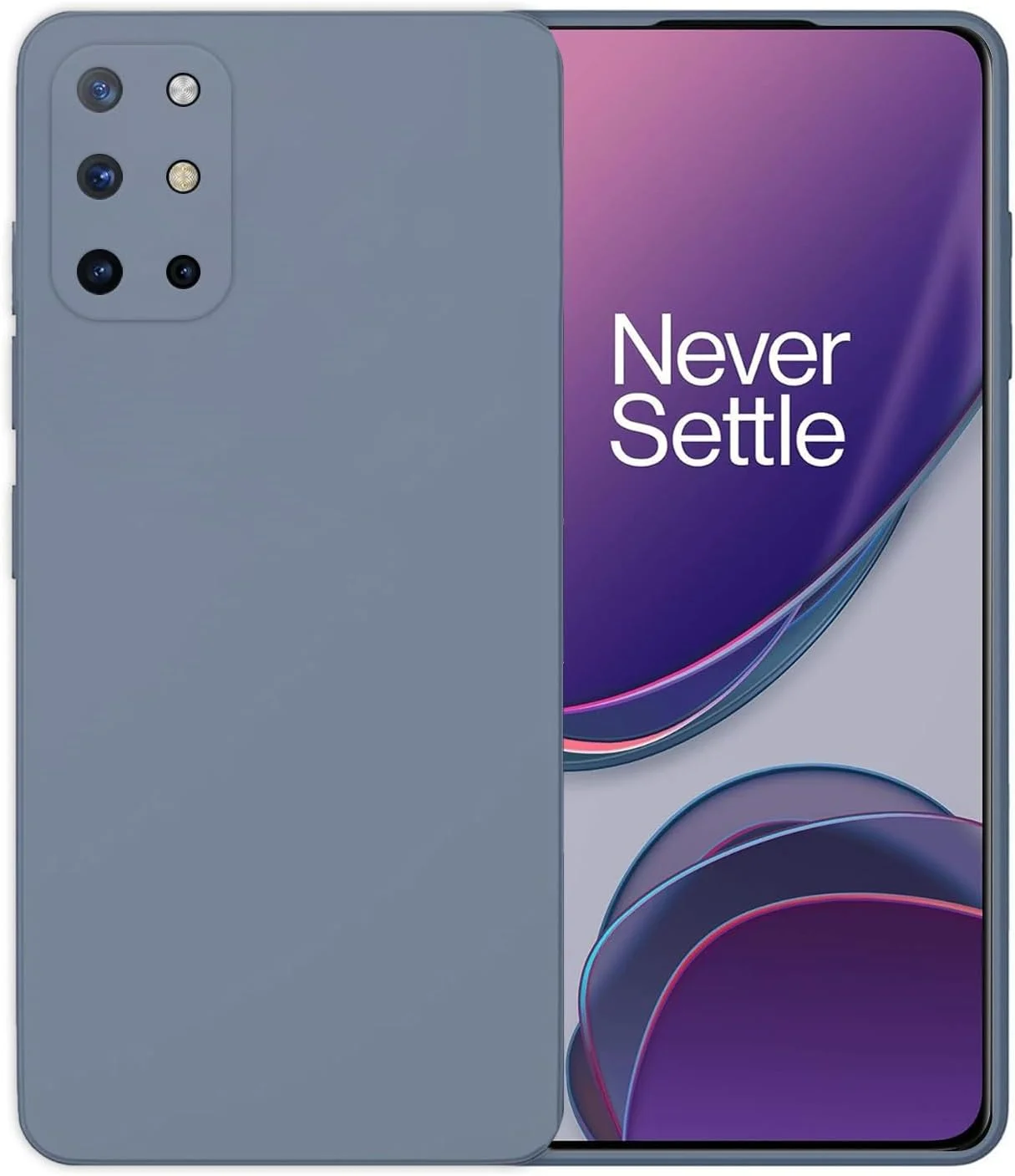 قاب گوشی CooToly برای OnePlus 8T، پوشش محافظ نرم (خاکستری، OnePlus 8T 6.55 اینچ)