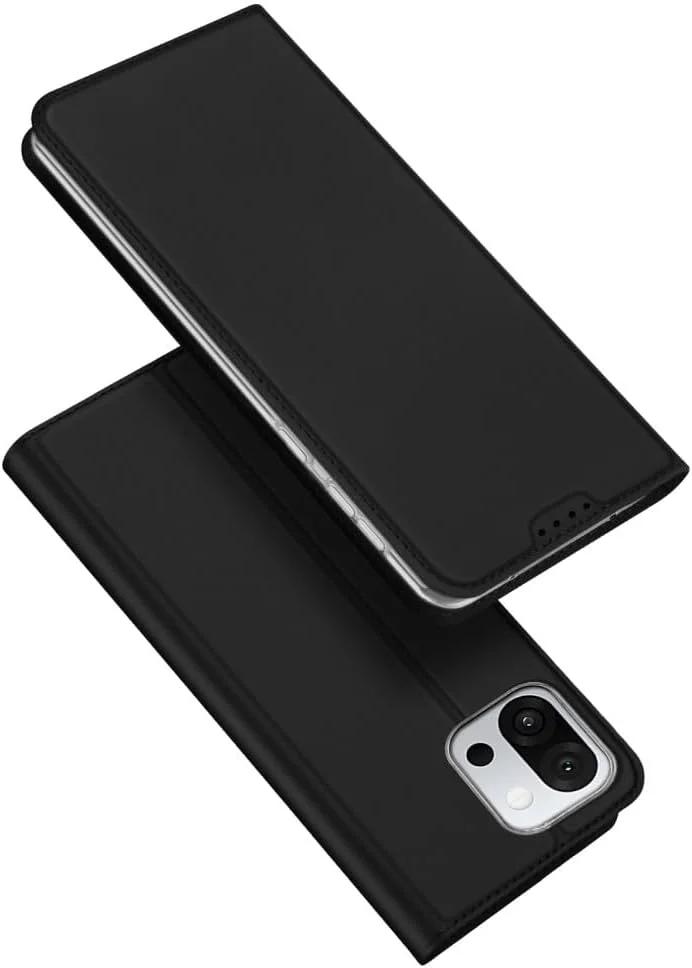 کیف محافظ چرمی DUX DUCIS سری Skin Pro برای OnePlus 13T - کیف پول تاشو چرمی باریک با جای کارت، بست مغناطیسی، عملکرد استند و محافظت ضد ضربه - مشکی