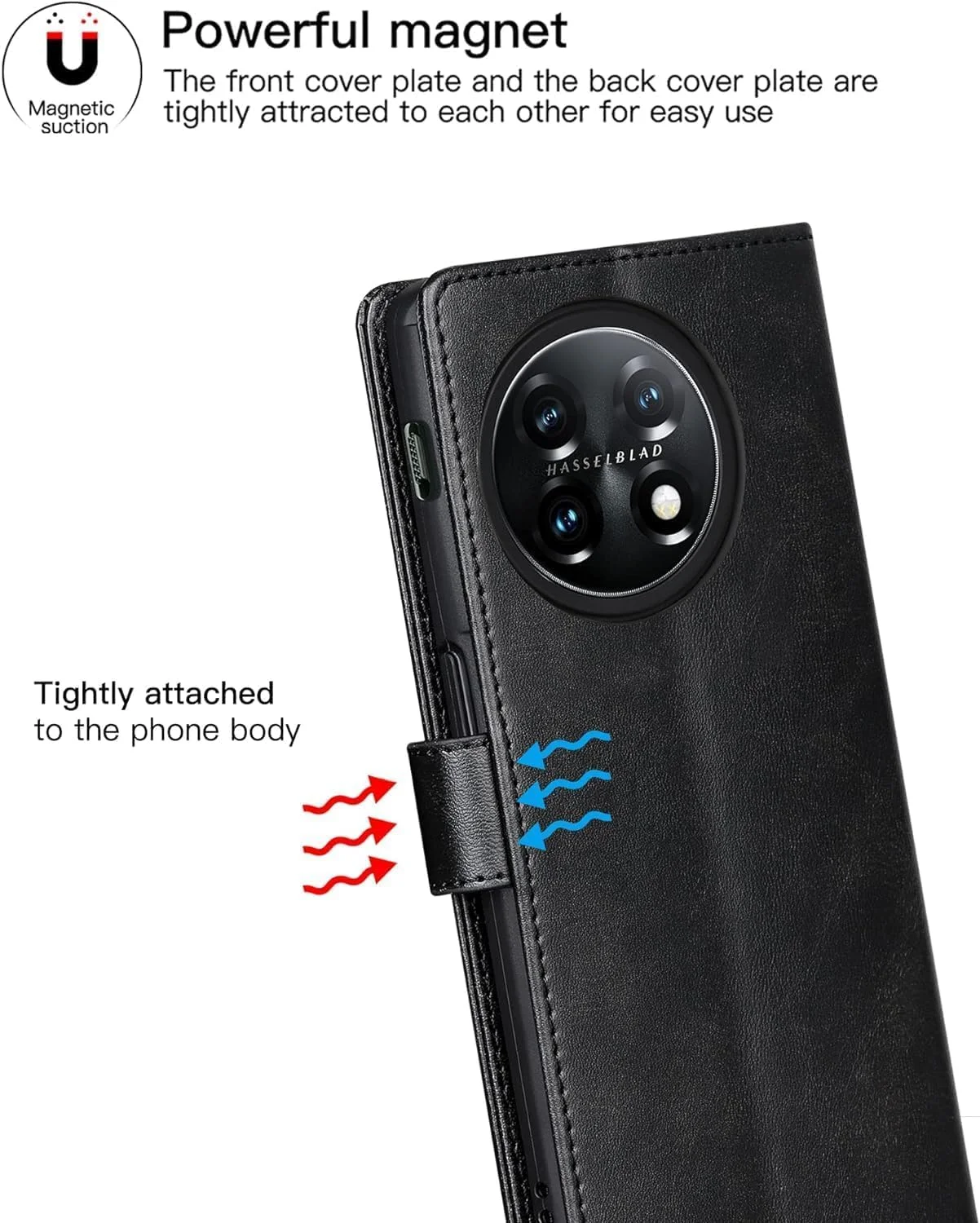 کیف چرمی هوگوث سازگار با قاب گوشی OnePlus 11R 5G / Oneplus ACE 2، جلد کیف پول چرمی PU چرم گاوی تاشو، کیف محافظ چرمی کارت هولدر (مشکی) کیف چرمی هوگوث سازگار با قاب گوشی OnePlus 11R 5G / Oneplus ACE 2، جلد کیف پول چرمی PU چرم گاوی تاشو، کیف محافظ چرمی کارت هولدر (مشکی)