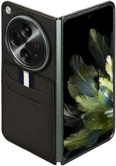 کاور چرمی محافظ گوشی وان پلاس اوپن/اوپو فایند N3 مدل Gruattreay، بسیار باریک، ضد ضربه، دارای جای کارت (مشکی) کاور چرمی محافظ گوشی وان پلاس اوپن/اوپو فایند N3 مدل Gruattreay، بسیار باریک، ضد ضربه، دارای جای کارت (مشکی)