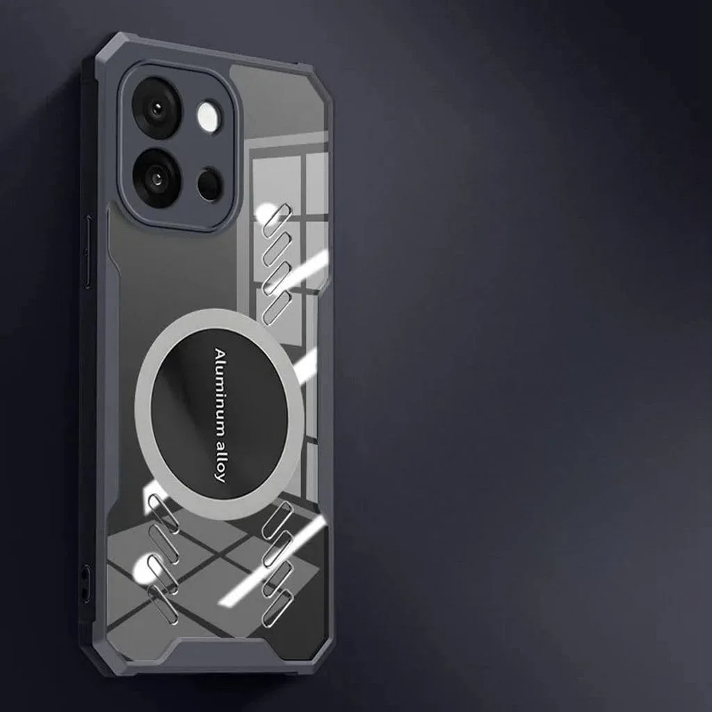 قاب محافظ گوشی برای وان پلاس 13T / وان پلاس 13S، [محافظ لنز دوربین برجسته]، کاور مغناطیسی مات وان پلاس 13S / 13T، قاب محافظ ضد ضربه، خنک کننده سریع، دفع حرارت در بازی (مشکی)