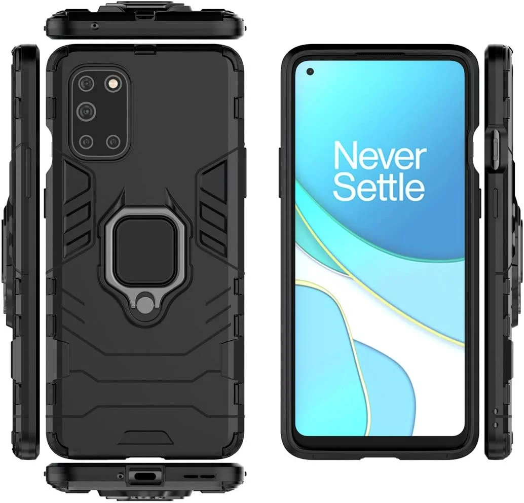 قاب محافظ گوشی موبایل میجین سازگار با وان پلاس 8T، با حلقه فلزی و استند، پوشش مقاوم دولایه برای وان پلاس 8T (مشکی) قاب محافظ گوشی موبایل میجین سازگار با وان پلاس 8T، با حلقه فلزی و استند، پوشش مقاوم دولایه برای وان پلاس 8T (مشکی)