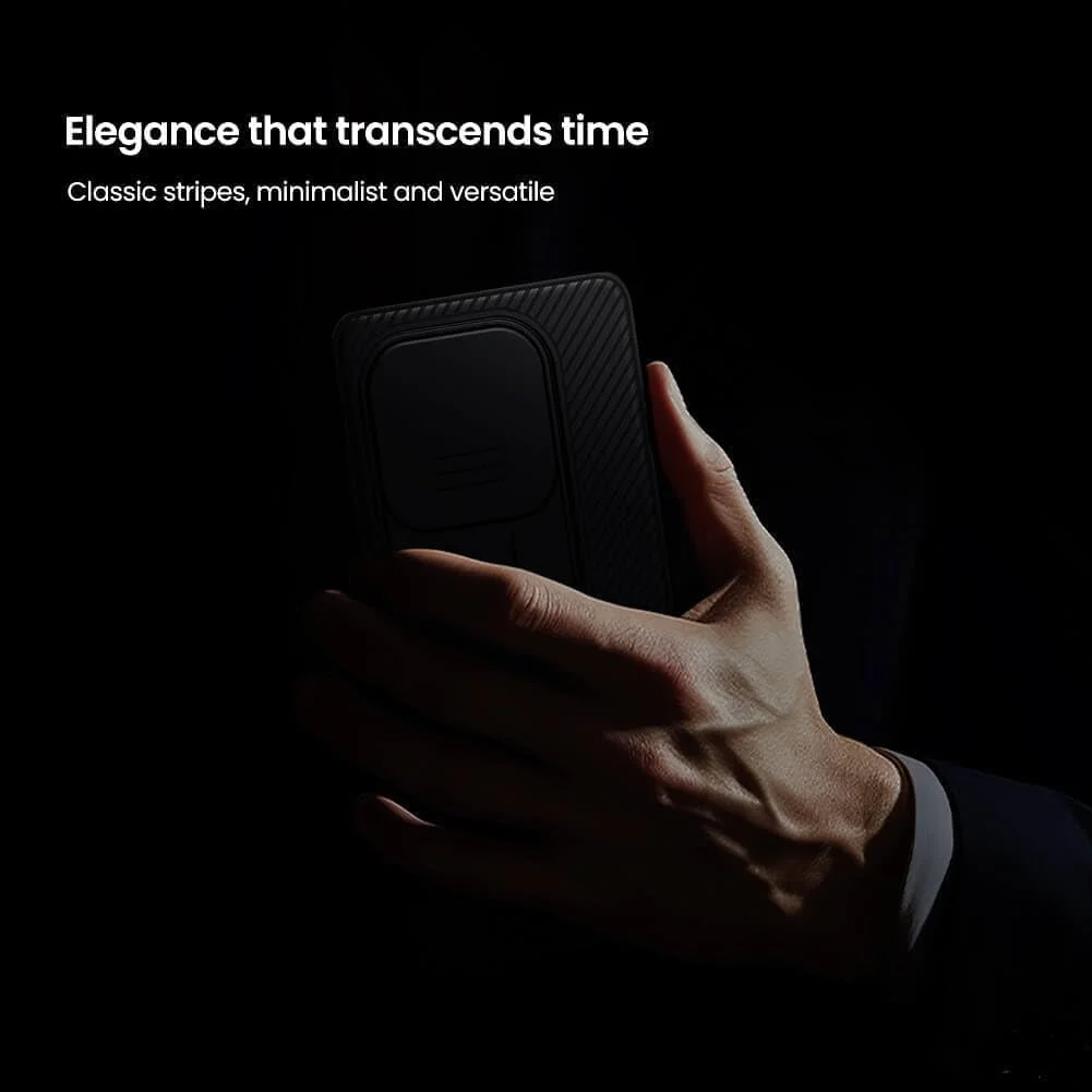 قاب محافظ نیلکین Camshield برای OnePlus 13R 5G با محافظ لنز کشویی دوربین، پشت سخت، ضد ضربه، محافظ سپر TPU، ضد اثر انگشت، لمس نرم و لطیف، طراحی شده برای 1 + 13R