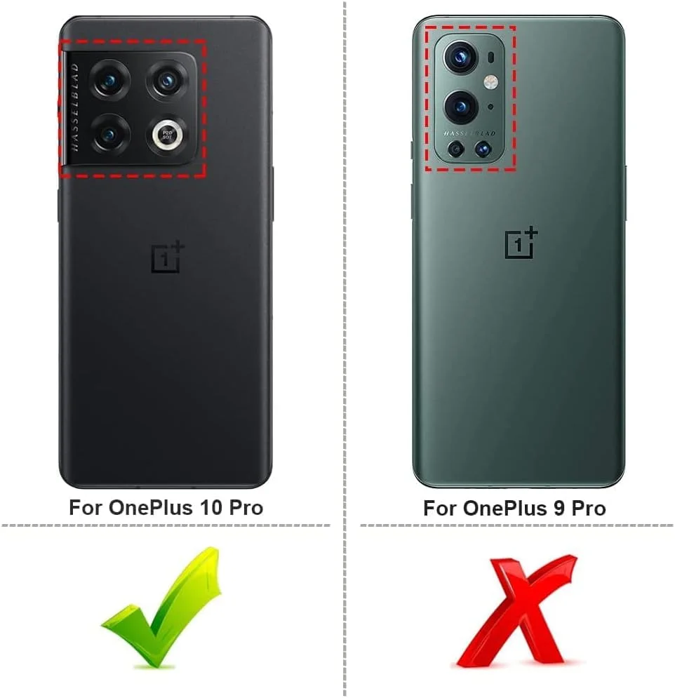 کیف محافظ ضد ضربه QitayoLife طراحی شده برای گوشی Oneplus 10 Pro، قاب سخت محافظ تمام بدنه شفاف دخترانه زنانه با پوشش سپر TPU برای گوشی Oneplus 10 Pro 5G (شفاف)