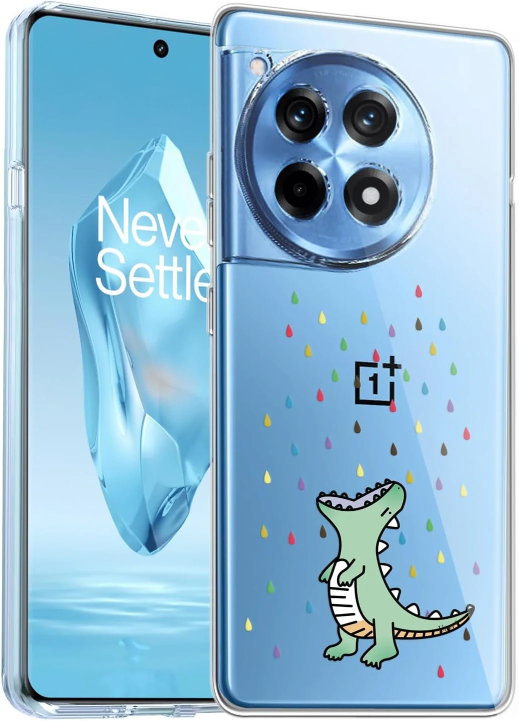 کاور محافظ شفاف باریک Unov سازگار با قاب OnePlus 12R، بامپر TPU نرم با طرح برجسته، جذب شوک 6.78 اینچ (دایناسور رنگین کمانی) کاور محافظ شفاف باریک Unov سازگار با قاب OnePlus 12R، بامپر TPU نرم با طرح برجسته، جذب شوک 6.78 اینچ (دایناسور رنگین کمانی)