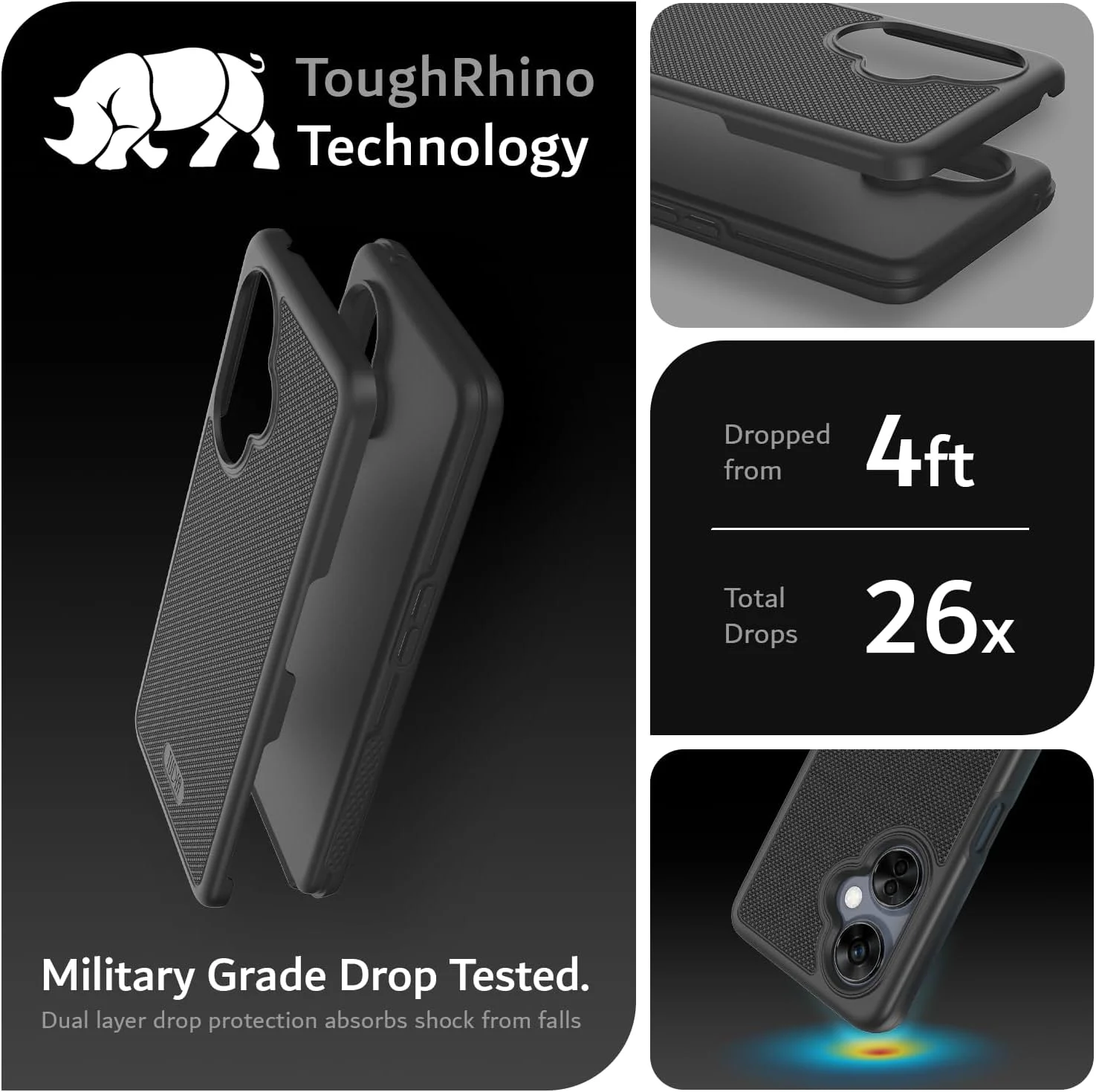 کاور محافظ دو لایه TUDIA DualShield Grip مناسب برای گوشی OnePlus Nord CE 3 Lite 5G (مدل 2023) - رنگ مشکی مات کاور محافظ دو لایه TUDIA DualShield Grip مناسب برای گوشی OnePlus Nord CE 3 Lite 5G (مدل 2023) - رنگ مشکی مات