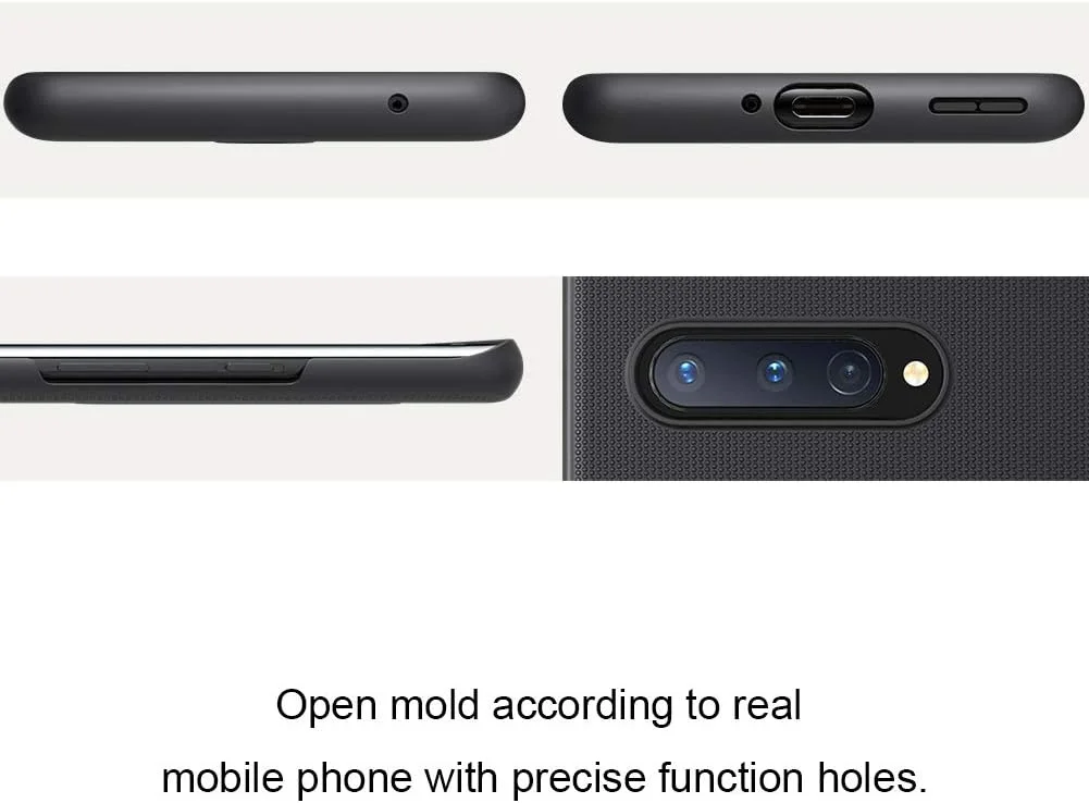 قاب محافظ گوشی نیلکین OnePlus 8، سری Super Frosted Shield، ضد لغزش، پوشش سخت پشتی برای OnePlus 8 (1+8) [رنگ مشکی] از لوازم جانبی نیلکین