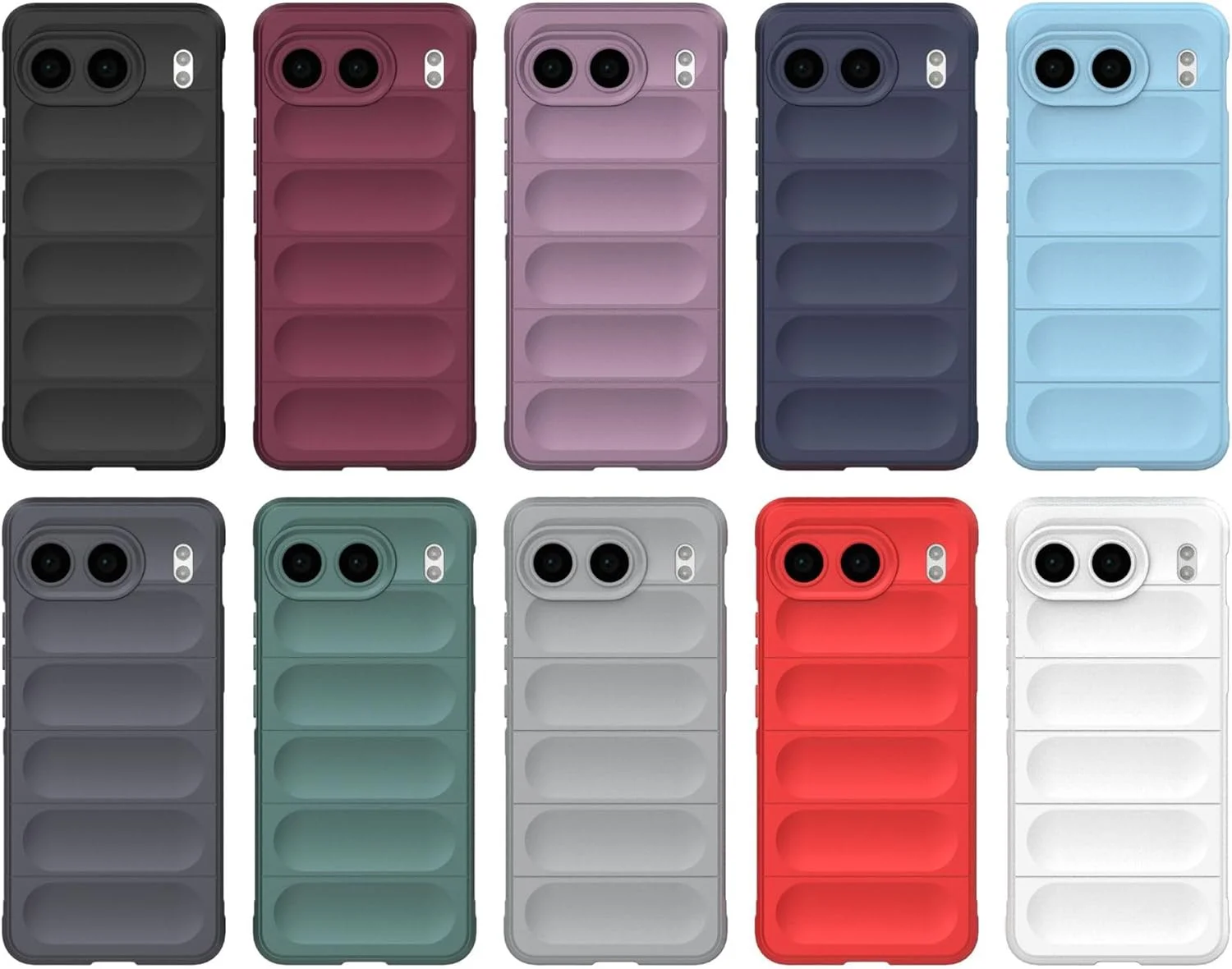 کاور محافظ گوشی Gruattreay سازگار با OnePlus Nord 4 5G، دارای ضربه‌گیر هوا، ضد لغزش، ساخته شده از TPU سیلیکونی انعطاف‌پذیر و مقاوم در برابر ضربه (مشکی)