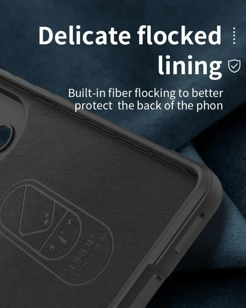 کاور محافظ گوشی Gruattreay سازگار با OnePlus Nord 4 5G، دارای ضربه‌گیر هوا، ضد لغزش، ساخته شده از TPU سیلیکونی انعطاف‌پذیر و مقاوم در برابر ضربه (مشکی)