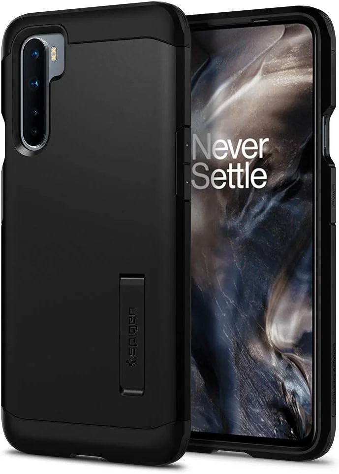 کاور محافظ ضد ضربه Spigen Tough Armor مناسب برای گوشی OnePlus Nord - مشکی