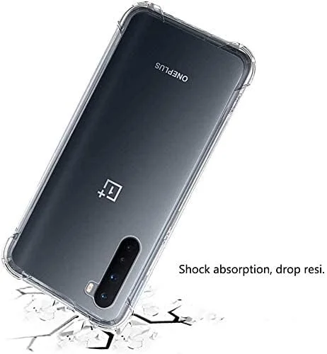کاور محافظ گوشی وان پلاس نورد 5G، کاور شفاف با گوشه‌های تقویت‌شده، ساخته شده از TPU منعطف و مقاوم در برابر ضربه برای گوشی وان پلاس نورد (شفاف)