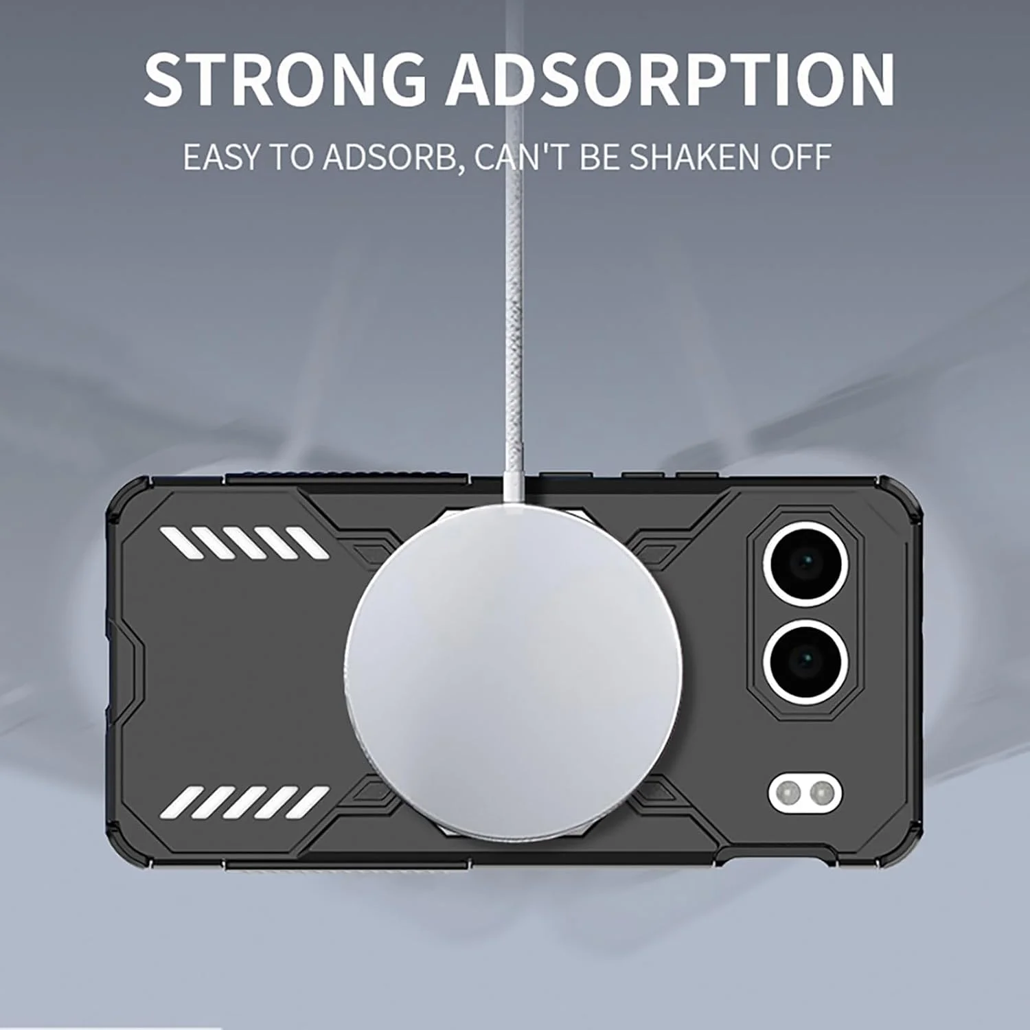 قاب مغناطیسی ایلینگ برای وان پلاس نورد 4 5G، سازگار با MagSafe، بسیار نازک، ضد ضربه، پوشش سخت PC، بامپر سیلیکونی نرم TPU، مشکی قاب مغناطیسی ایلینگ برای وان پلاس نورد 4 5G، سازگار با MagSafe، بسیار نازک، ضد ضربه، پوشش سخت PC، بامپر سیلیکونی نرم TPU، مشکی