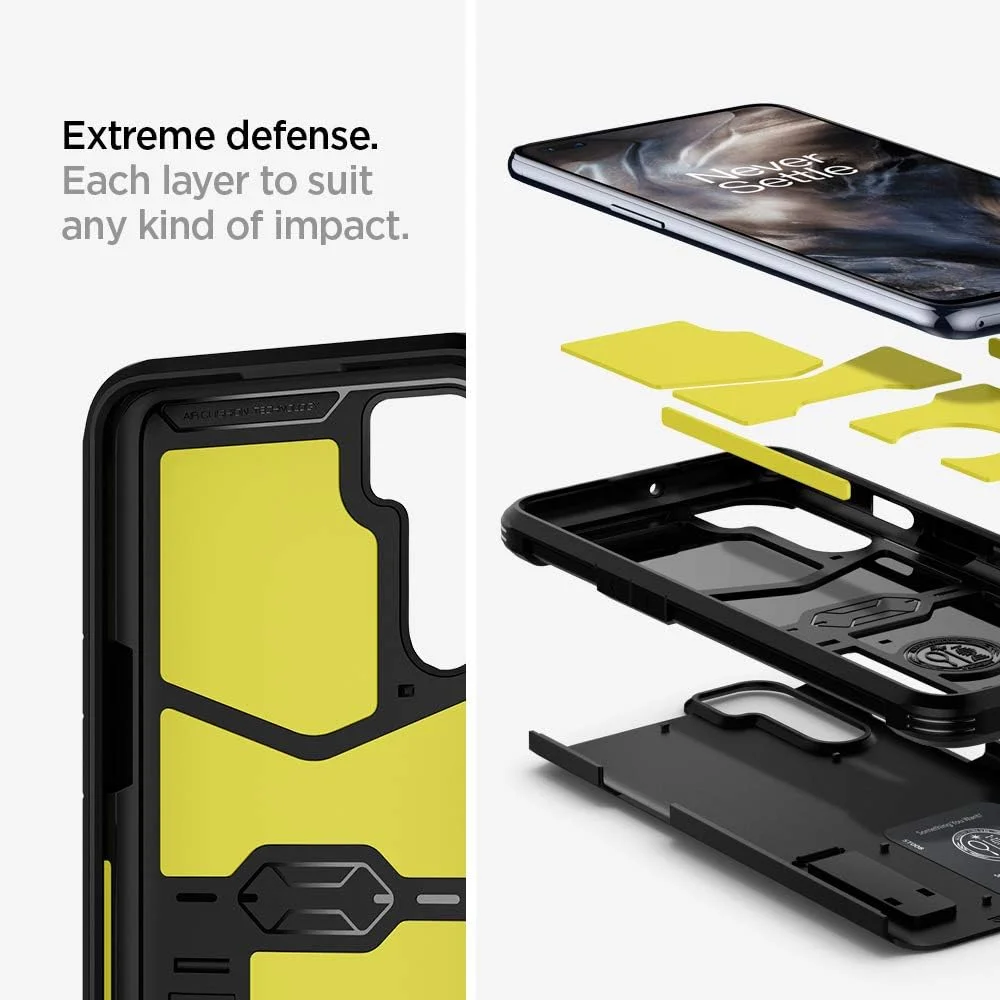 کاور محافظ ضد ضربه Spigen Tough Armor مناسب برای گوشی OnePlus Nord - مشکی کاور محافظ ضد ضربه Spigen Tough Armor مناسب برای گوشی OnePlus Nord - مشکی