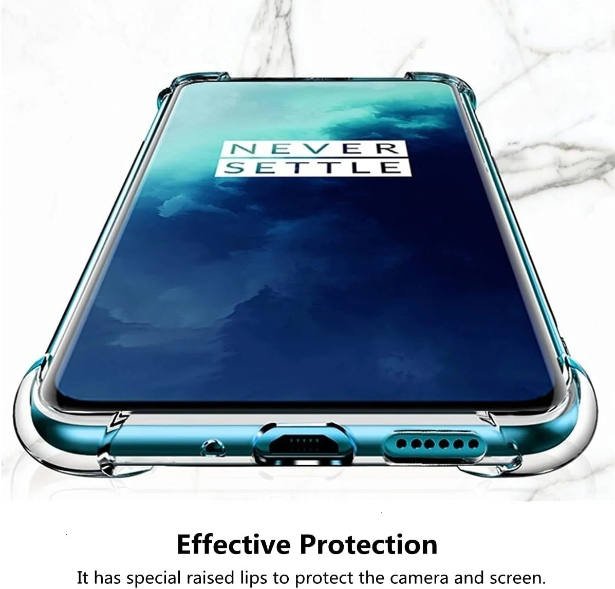 کاور محافظ شفاف iCoverCase برای گوشی OnePlus 7T Pro، کاور محافظ گوشی TPU نرم و باریک با قابلیت ضد ضربه کاور محافظ شفاف iCoverCase برای گوشی OnePlus 7T Pro، کاور محافظ گوشی TPU نرم و باریک با قابلیت ضد ضربه