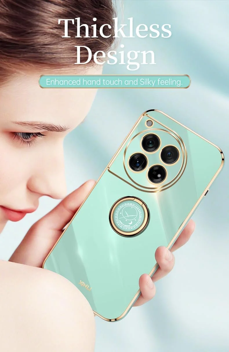 قاب محافظ گوشی EasyLifeGo برای OnePlus 12 5G، کاور باریک و ضد ضربه با حلقه نگهدارنده 360 درجه از جنس TPU نرم - مشکی قاب محافظ گوشی EasyLifeGo برای OnePlus 12 5G، کاور باریک و ضد ضربه با حلقه نگهدارنده 360 درجه از جنس TPU نرم - مشکی