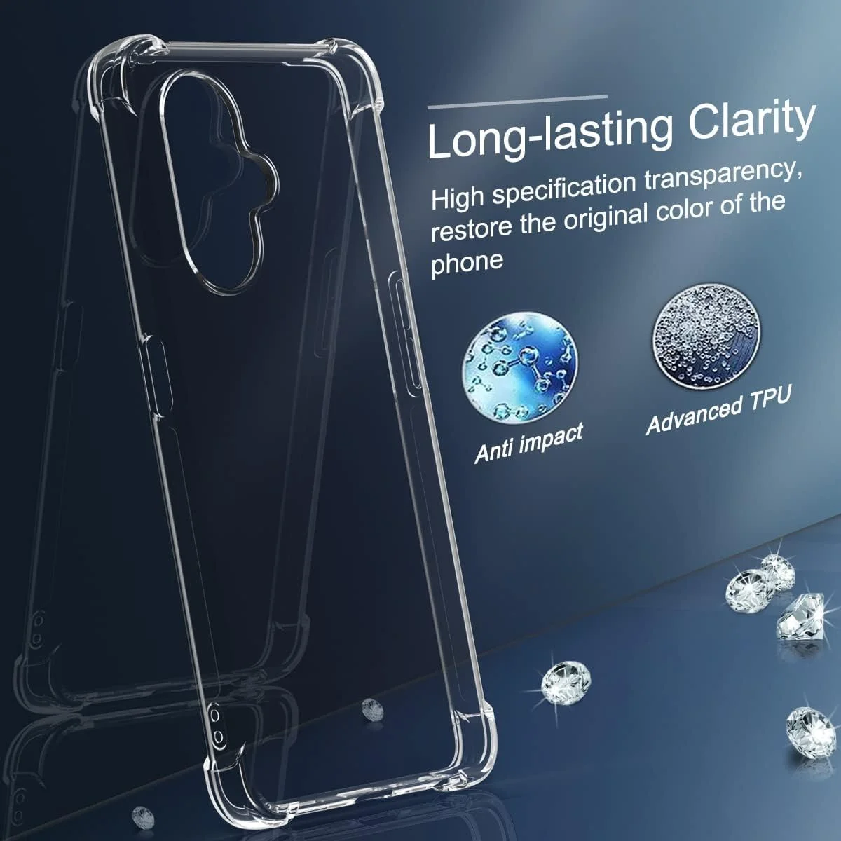 کاور محافظ TPU نرم و شفاف سازگار با Oneplus Nord CE 3 Lite 5G - کاور TPU باریک ضد خش